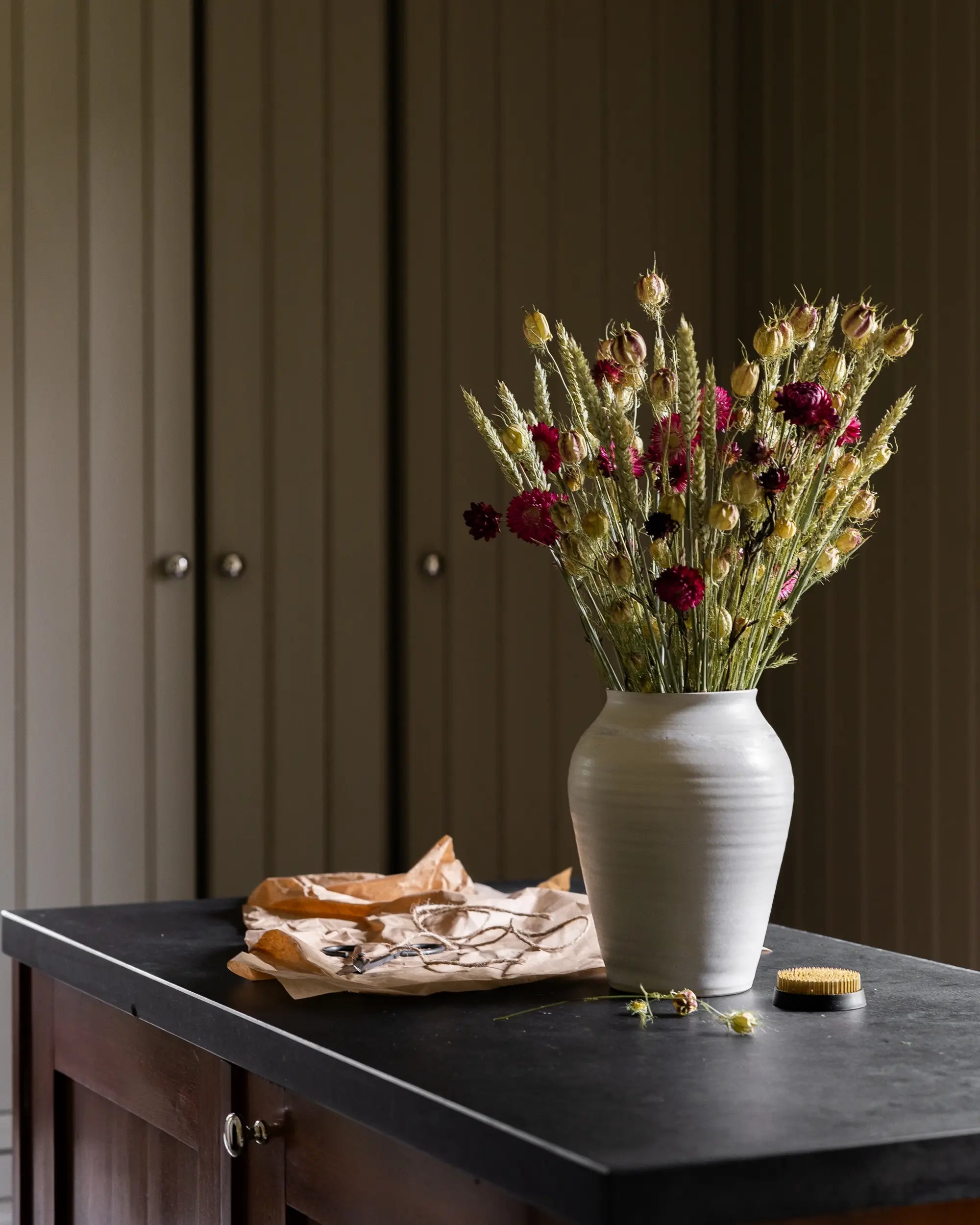 Torkade blommor - Helichrysum Cerise