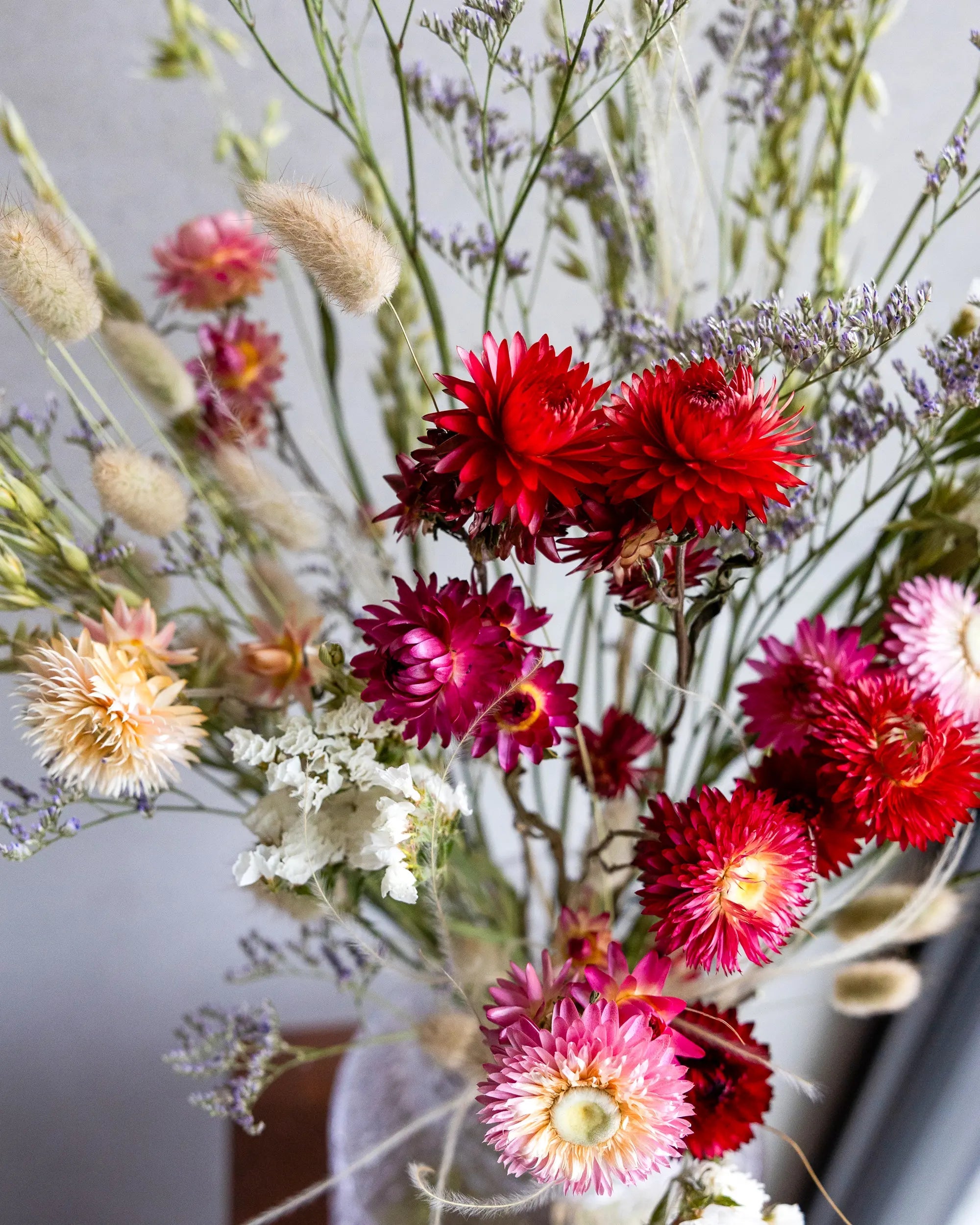 Torkade blommor - Torkad Bukett Alla hjärtans dag