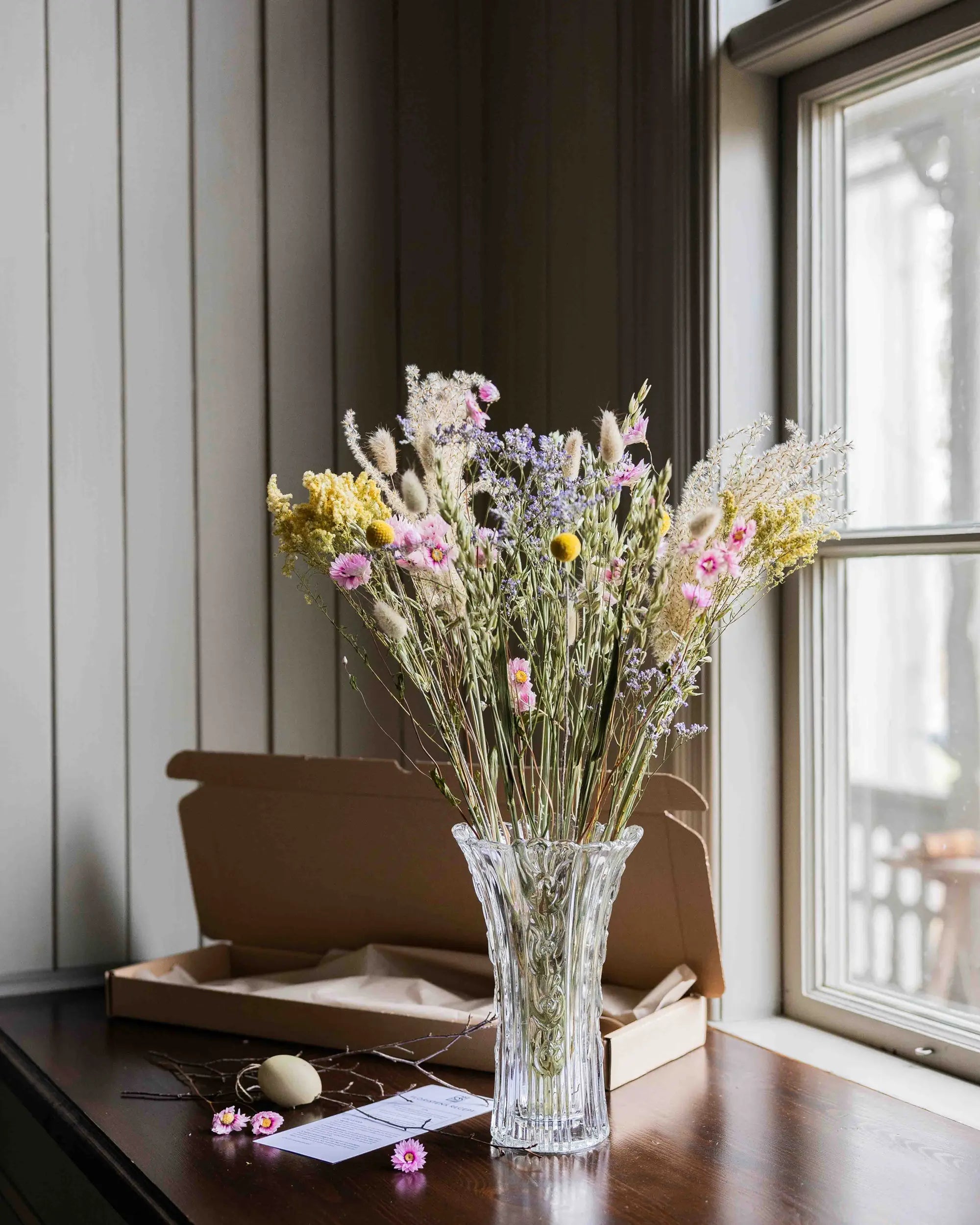 Torkade blommor - Torkad Bukett Pastell