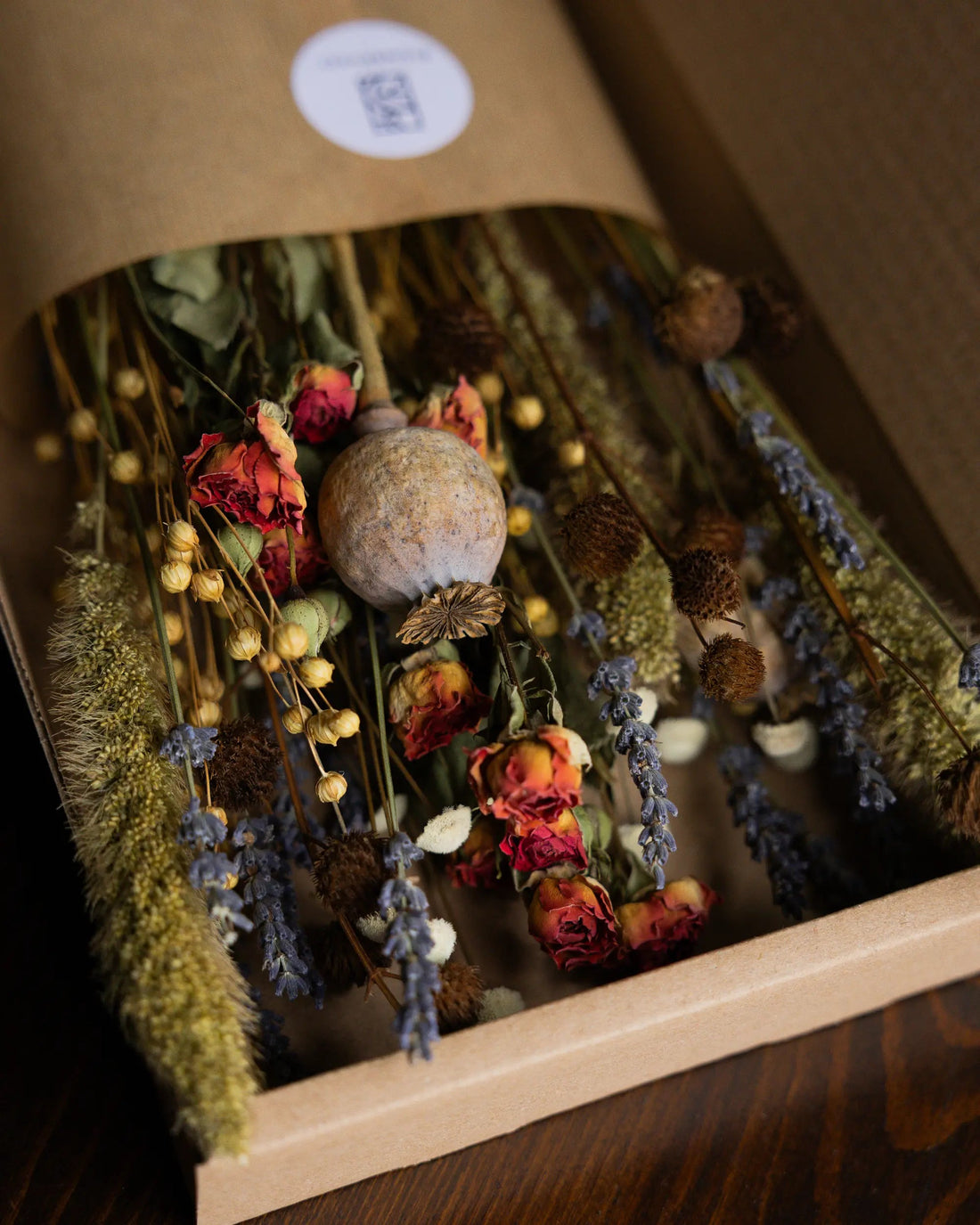 Torkade blommor - Torkad Bukett Julros