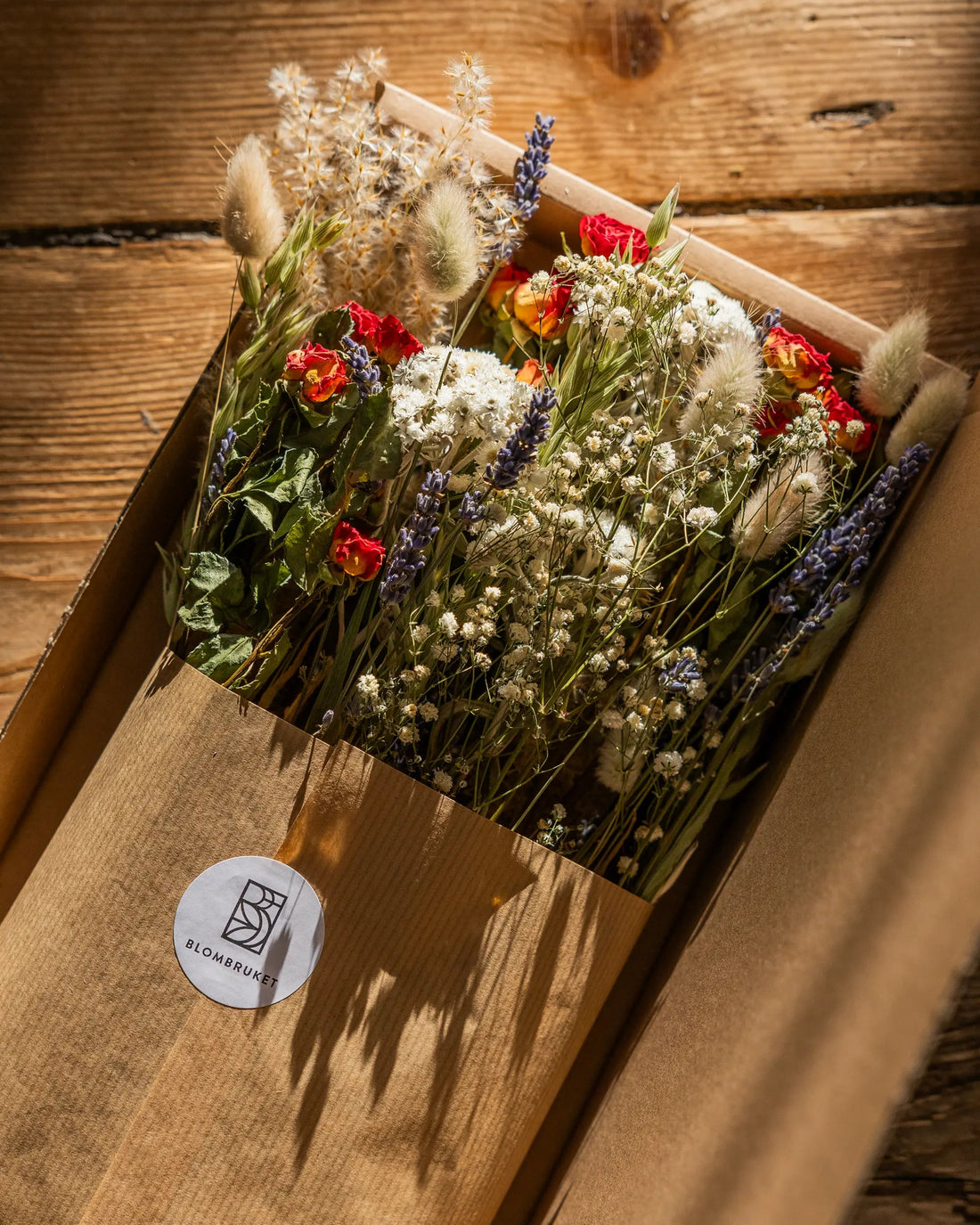 Torkade blommor - Torkad Bukett Kärlek